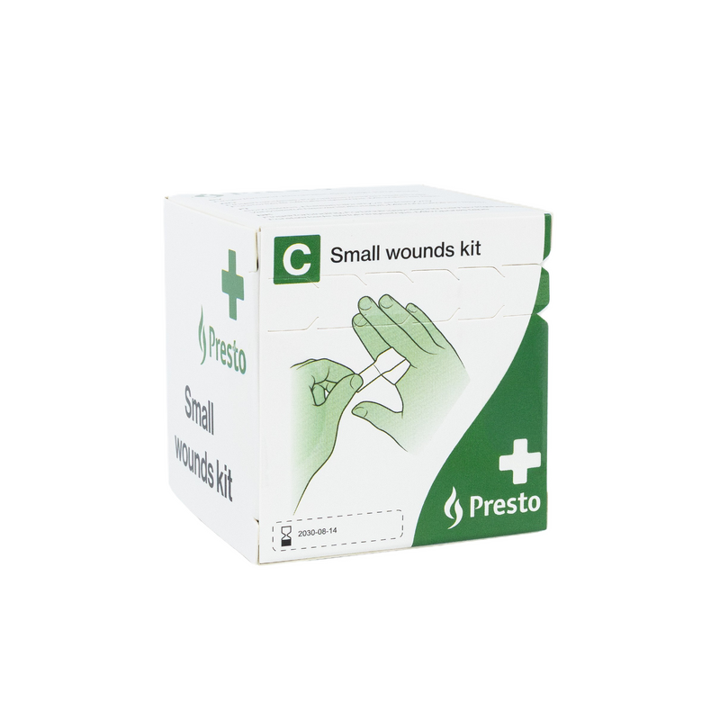 Presto Behandling av Små sår-kit, Presto en av våra beprövade produkter inom första hjälpen. Det är alltid ett tryggt val med Presto Behandling av Små sår-kit från Prestofirstaid.se