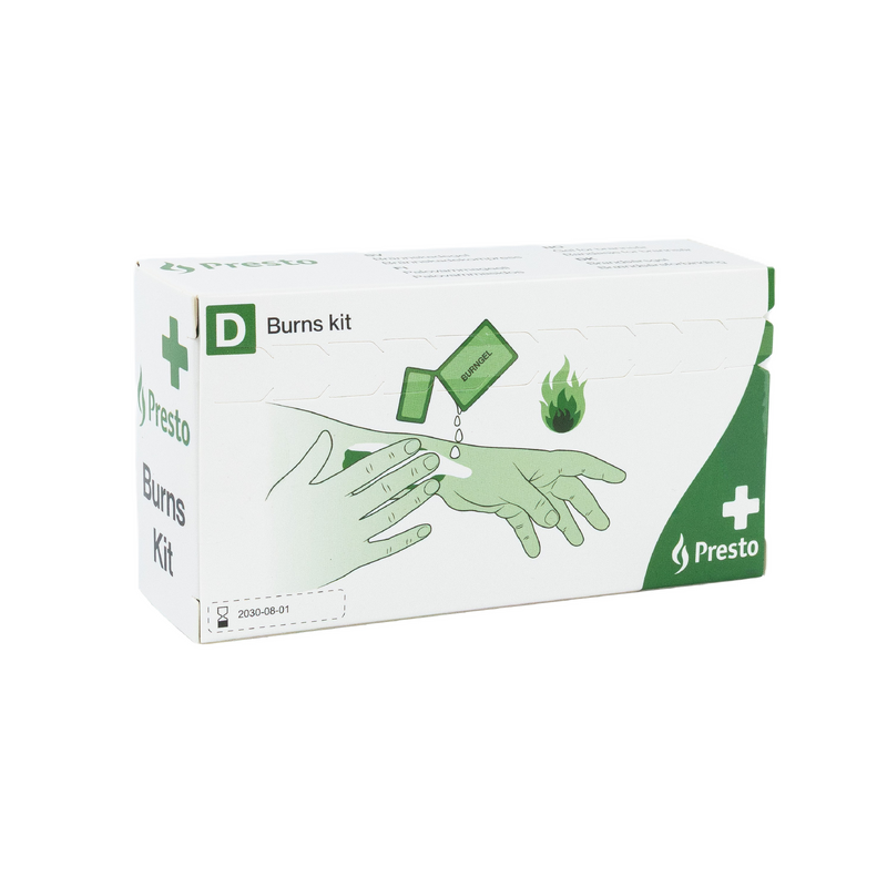 Presto Behandling av Brännskador-kit, Presto en av våra beprövade produkter inom första hjälpen. Det är alltid ett tryggt val med Presto Behandling av Brännskador-kit från Prestofirstaid.se
