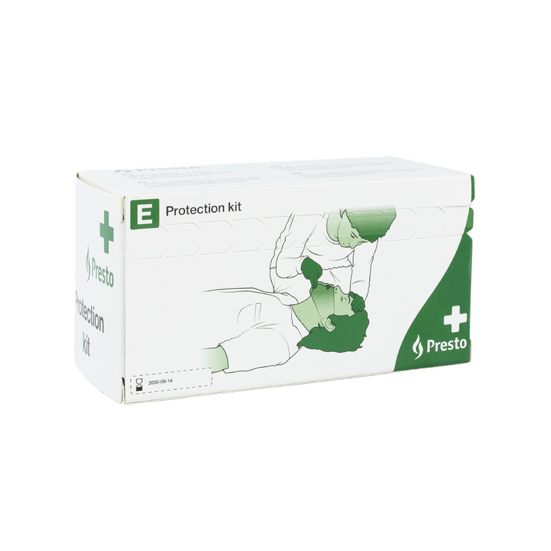 Presto Skydds-kit, Presto en av våra beprövade produkter inom första hjälpen. Det är alltid ett tryggt val med Presto Skydds-kit från Prestofirstaid.se