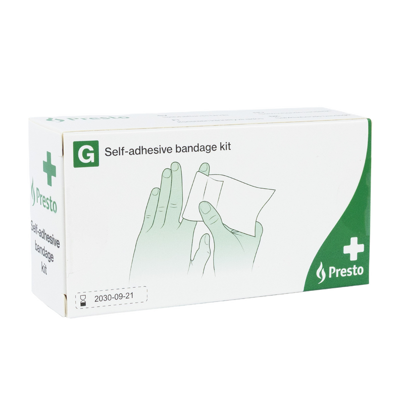 Presto Självhäftande binda, Presto en av våra beprövade produkter inom första hjälpen. Det är alltid ett tryggt val med Presto Självhäftande binda från Prestofirstaid.se