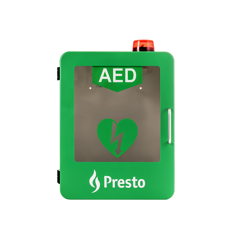 AED-skåp för inomhusbruk, Presto en av våra beprövade produkter inom första hjälpen. Det är alltid ett tryggt val med AED-skåp för inomhusbruk från Prestofirstaid.se