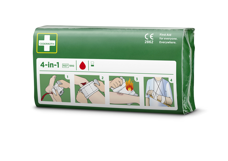 Cederroth 4-in-1 Blodstoppare, Cederroth en av våra beprövade produkter inom första hjälpen. Det är alltid ett tryggt val med Cederroth 4-in-1 Blodstoppare från Prestofirstaid.se