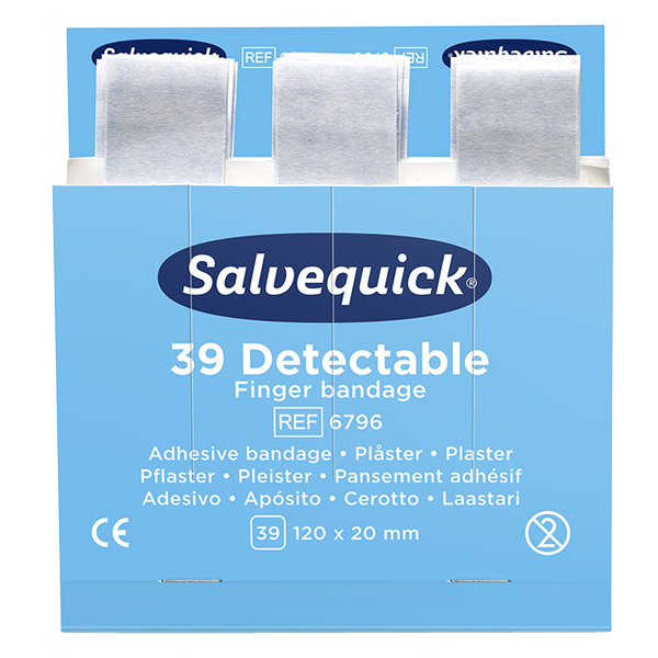 Fingertoppsplåster blue detectable, 39 st/refill , 6 refiller/ask, Cederroth en av våra beprövade produkter inom första hjälpen. Det är alltid ett tryggt val med Fingertoppsplåster blue detectable, 39 st/refill , 6 refiller/ask från Prestofirstaid.se