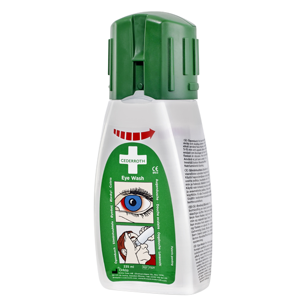 Cederroth Ögondusch fickmodell, 235 ml, Cederroth en av våra beprövade produkter inom första hjälpen. Det är alltid ett tryggt val med Cederroth Ögondusch fickmodell, 235 ml från Prestofirstaid.se