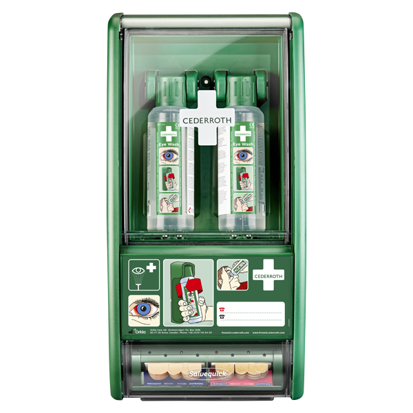Cederroth Ögonduschstation, Cederroth en av våra beprövade produkter inom första hjälpen. Det är alltid ett tryggt val med Cederroth Ögonduschstation från Prestofirstaid.se